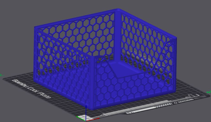 stackable organizer bin hex v1 remixed by cryspie tools organizers storage crate storagesystem 3d print model - Mito3D