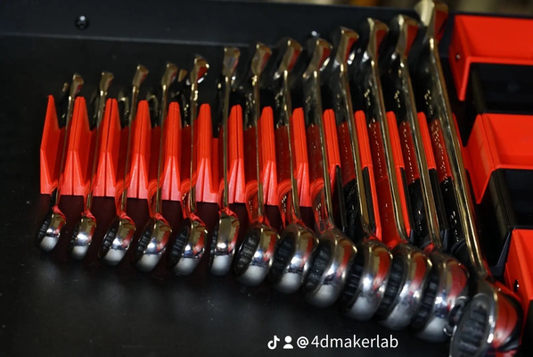 modüler i̇ngiliz anahtarı kulp destek manyetik birbirine geçmiş tasarım by 4d yapıcı laboratuar araçlar organizatörler 3d print model - Mito3D