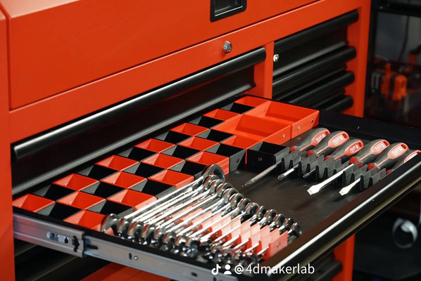 modular tool box organizer system - magnetic interlocking design by 4d maker lab tools organizers toolbox 3d print model - Mito3D