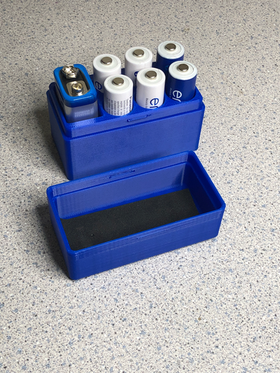 battery case 6xaa 1x9v by darkartslab hobby & diy box 3d print model - Mito3D