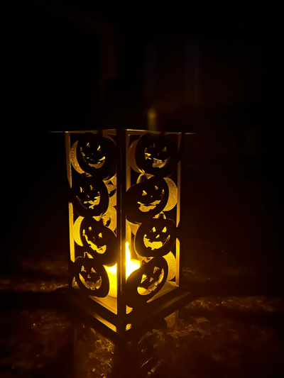empilhado abóbora lanterna remixado by ajpprints casa decoração bruxas 3d print model - Mito3D