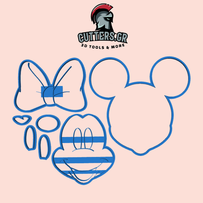 cookie cutter - minnie mouse by bobcut3dgr tools cutters disney 3d print model - Mito3D