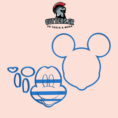 cookie cutter - mickey mouse by bobcut3dgr tools cookiescutter cutters disney minnie 3d print model - Mito3D