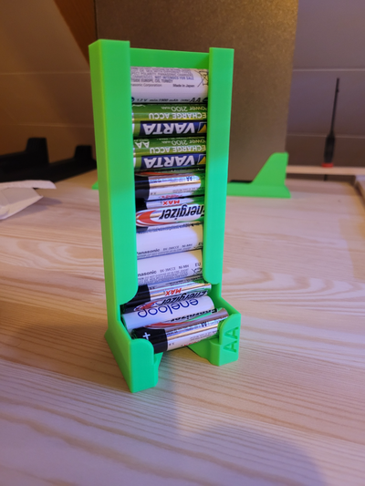 aa pil kaymak 10 parça by savo3d hobi kendin yap elektronik aksesuar parçalar elektro batterie piliç piller 3d print model - Mito3D