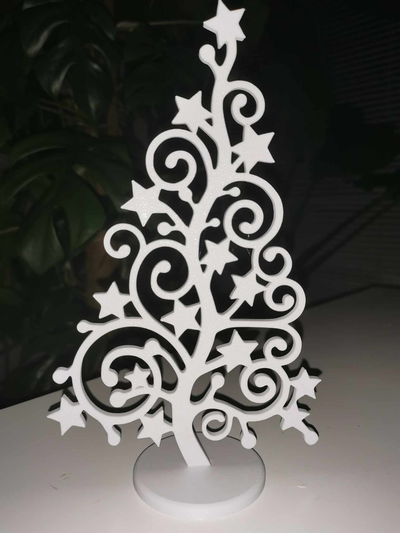 ornamental natal árvore ficar pé by rangebear casa festividades cristo 2023 arte decoração decorações diversão feriados presente enfeite enfeites 3d print model - Mito3D