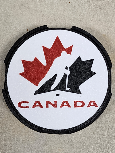 mannschaft kanada untersetzer einstellen by shabbychic haushalt dekor eishockey iihf juniorenhockey team sport 3d print model - Mito3D