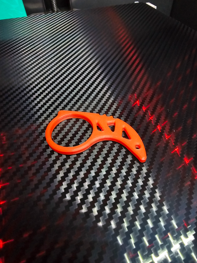 mini keychain finger spinny by threedee toys & games keyring spinner fidget 3d print model - Mito3D