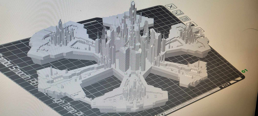 stargate atlantis by swc criação miniaturas arquitetura sf series 3d print model - Mito3D