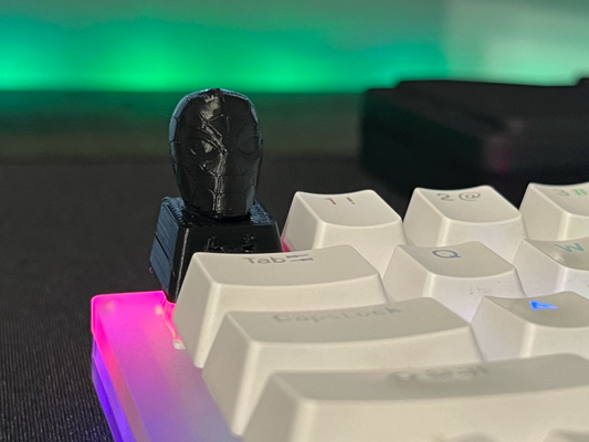 spider-man keycap by l3thality hobby & diy electronics spiderman keyboard pc gaming 3d print model - Mito3D