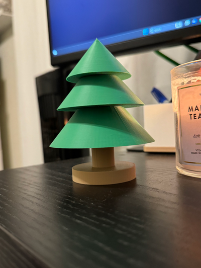 simple christmas tree by notjoel household decor 3d print model - Mito3D