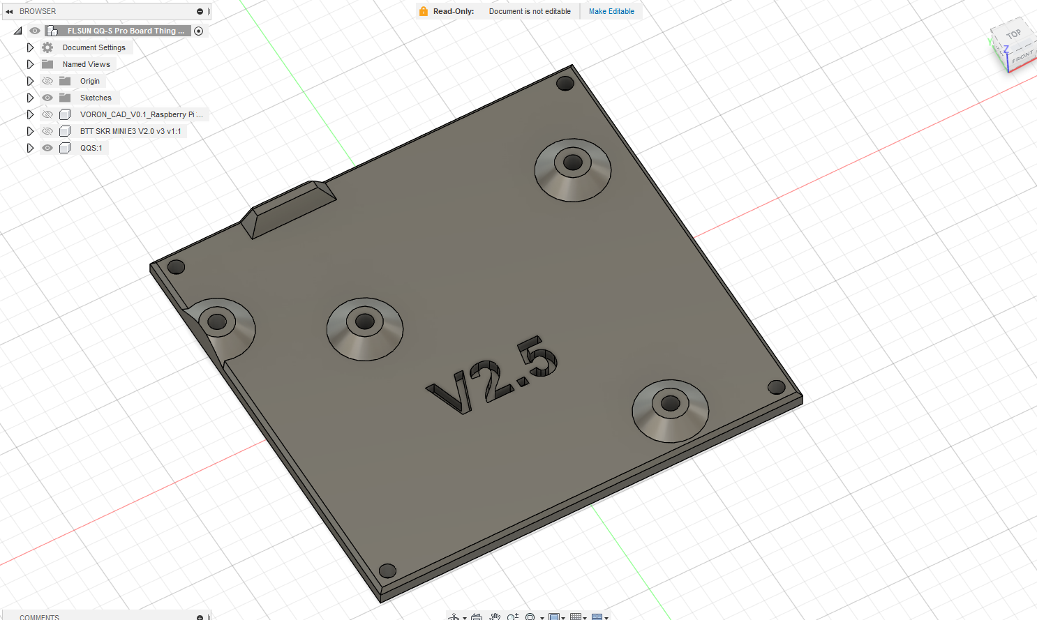 skr mini e3 v2 tavola montare flsun qqs pro by leoax19980 3d stampante parti bigtreetechskr skrminie3 flsuncableguide flsunqqs flsunqqspro 3D print model - Mito3D