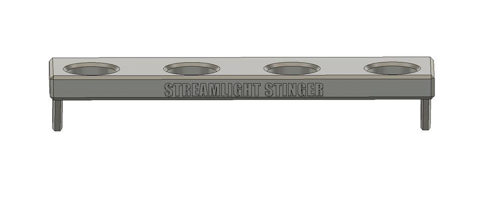streamlight stinger holder by danielhoytis hobby & diy sport outdoors flashlight bracket mount wall tool 3d print model - Mito3D