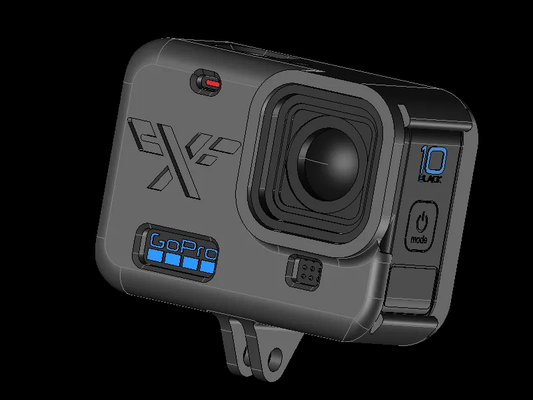 phénix cadre soutien go pro 9 10 11 12 by ph3nwh1ck 3d imprimante accessoires cas gaine caméra action gopro9 gopro10 gopro11 fpv drone 3d print model - Mito3D
