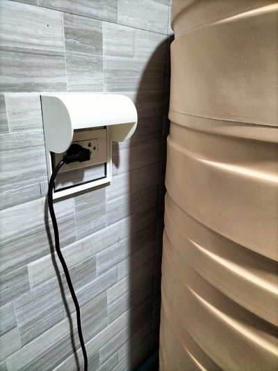 plug socket rain cover by ming noi household house models protect 3d print model - Mito3D