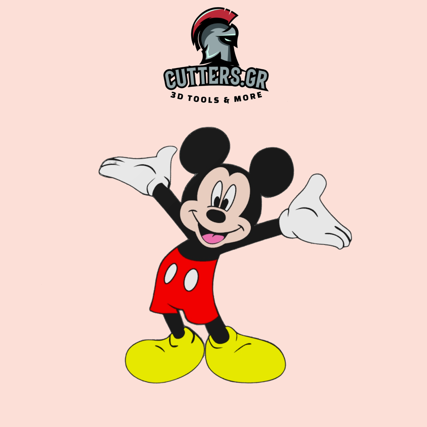 wall art - mickey mouse by bobcut3dgr 2d walla rt disney minnie multicolor ams 3D print model - Mito3D