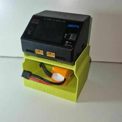 hota d6 pro stazione by signor sparrow passatempo fai rc fpv fpvdrone caricabatterie lipocaricatore 3d print model - Mito3D