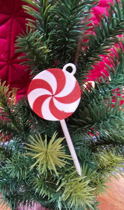 navidad caramelo decoración árbol by sylosis3d casa pelota 3d print model - Mito3D
