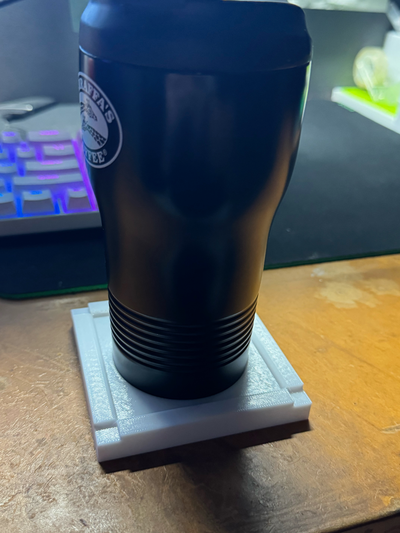 simple drink coaster by joelski household decor holder drinkaccessory table 3d print model - Mito3D