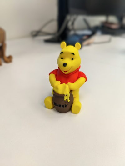 winnie pooh ams remixato by dalet11 arte sculture animale orso cartone animato 3d print model - Mito3D