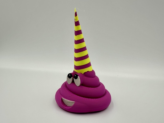 poonicorn remixed by fyrby additive art sculptures poop dookie shit poo bambu 3d print model - Mito3D