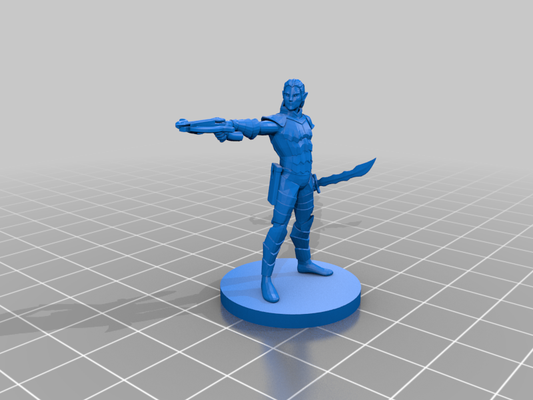 drow rogue by junglehunter272007 miniatures creatures 3d print model - Mito3D