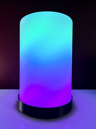 clever led lampe vase modus by abonnieren haushalt dekor 3d print model - Mito3D