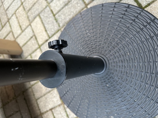 patio umbrella base adaptor-parametric by sndanison household garden 3d print model - Mito3D