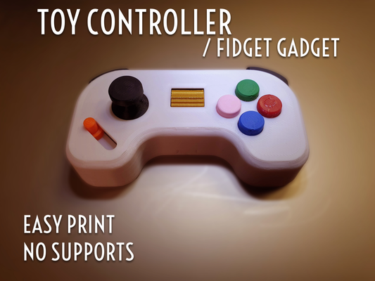 mini controller toy fidget gadget by jaatinen3d toys & games kids console play 3d print model - Mito3D