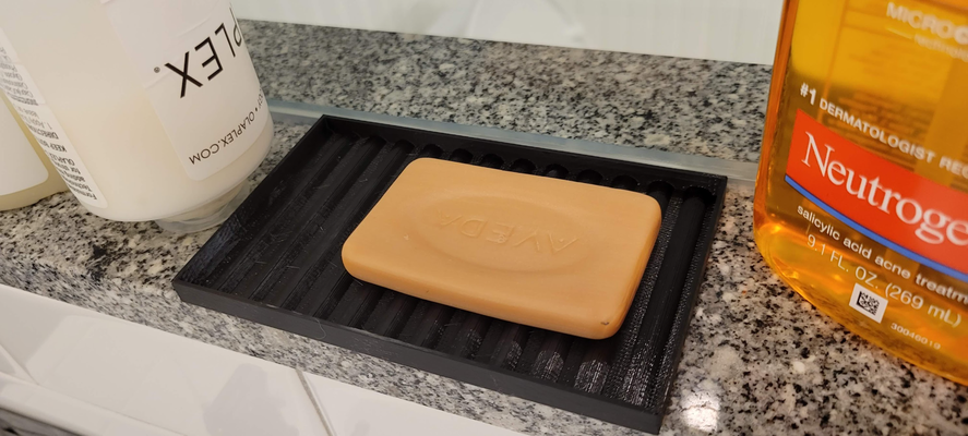 simples sabonete prato by kevin osborn casa modelos saboneteira 3d print model - Mito3D