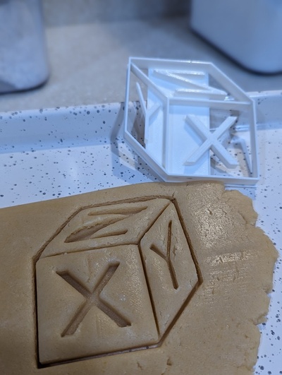 calibration cube cookie cutter by otakumx household house models christmas holiday 3d print model - Mito3D