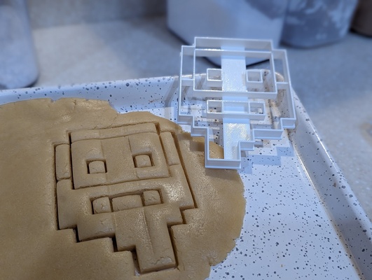 anão fortaleza biscoito cortador by otakux casa modelos natal 3d print model - Mito3D