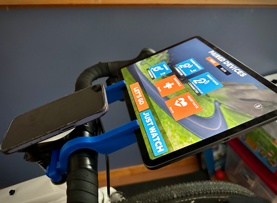 bicicleta treinador ipad monte by jhalstead passatempo faça esporte ar livre zwift dieta andar 3d print model - Mito3D