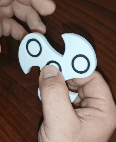 multicolor fidget spinner 3d printed bearings by bt3d printing toys & games toy spinning contest 3d print model - Mito3D