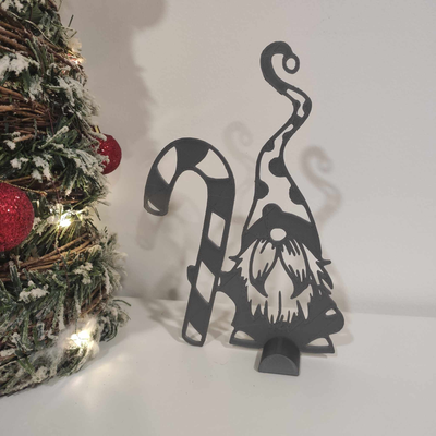 gnomo bengala by satisartes arte 2d natal 2023 decoração casa 3d print model - Mito3D