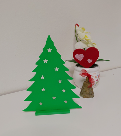 christmas tree - albero di natale v1 remix remixed by teknik project art models decoration verde green decorazioni natalizie 3d print model - Mito3D