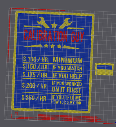 calibrazione tipo ogni cartello remixato by vomdorf domestico arredamento 3d print model - Mito3D