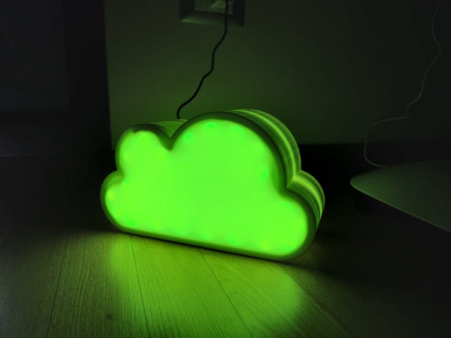 led nube lámpara by giovannivigliotti3d casa decoración rgb rgblaca lampada caja nubes 3D print model - Mito3D