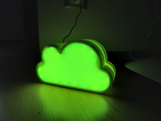 guidato nube lampada by giovannivigliotti3d domestico arredamento rgb rgblamp scatola nuvole 3d print model - Mito3D