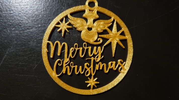 weihnachten ornament katze engel flügel by herr jay haushalt feierlichkeiten dekoration geschenk urlaub 3d print model - Mito3D