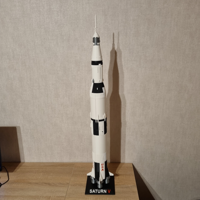 satürn v roket yeniden karıştırılmış by 3d çikolata sanat modeller nasa uzay motor 3d print model - Mito3D