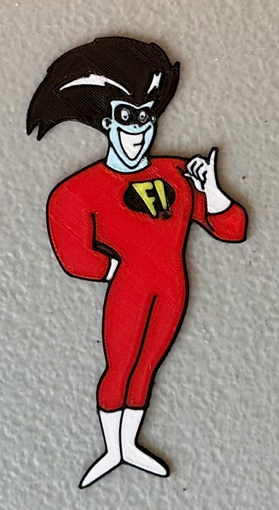 mehrfarbig freakazoid magnet by wow kunst 2d 3d print model - Mito3D