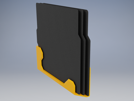 pie or pared montado construir plato soporte remezclado by kg3dee 3d impresora accesorios x1c p1p p1s 3d print model - Mito3D