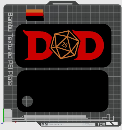 dungeons dragons light or dice box by mclanesmemories art signs & logos logo 20 sided die 3d print model - Mito3D