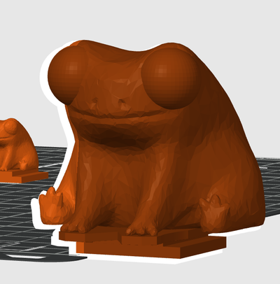 grenouille sabot gros by aussiedoggy outils gadgets caméra photo animaux griffe 3d print model - Mito3D