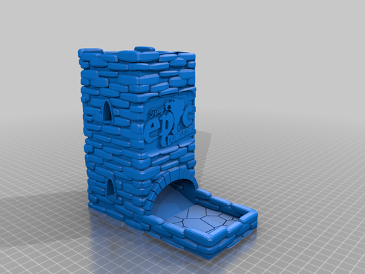 tiny epic dungeons dice tower by imagination forge 3d toys & games dicetower printinplace tinyepic tinyepicdungeons 3d print model - Mito3D
