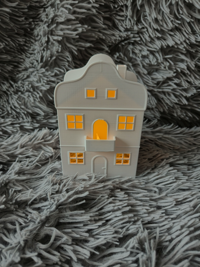 house v6 by abonnieren haushalt dekor haus licht stadt weihnachten 3d print model - Mito3D