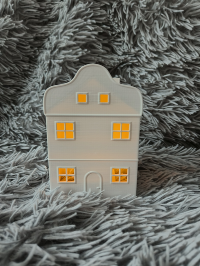 house v5 by hroshiprint casa decoración ligero ciudad navidad 3d print model - Mito3D