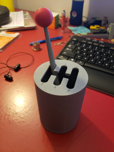 toy gear shifter by alphavia hobby & diy vehicles gearshift 3d print model - Mito3D