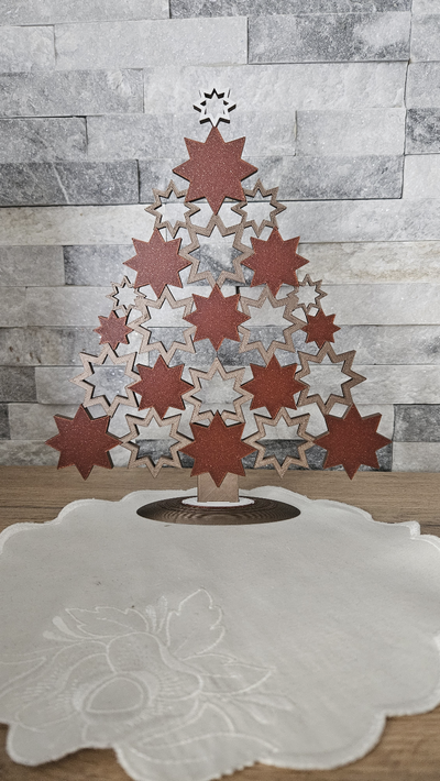 noël arbre conception 39 étoiles by ralf francfort ménage décor étoile 3d print model - Mito3D