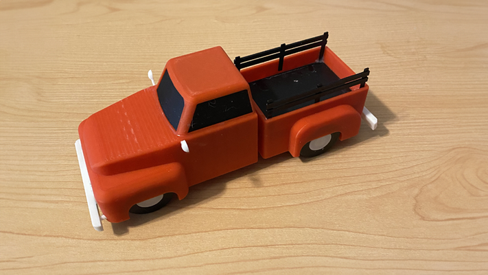 red truck by mpg71 2023 household festivities litte holidays christmas 3d print model - Mito3D